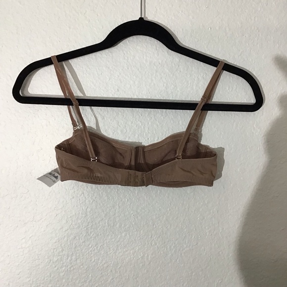 NWT Intimately Free People Mocha Brown Crochet Lace Balconette Bra Size 32A - Picture 3 of 5